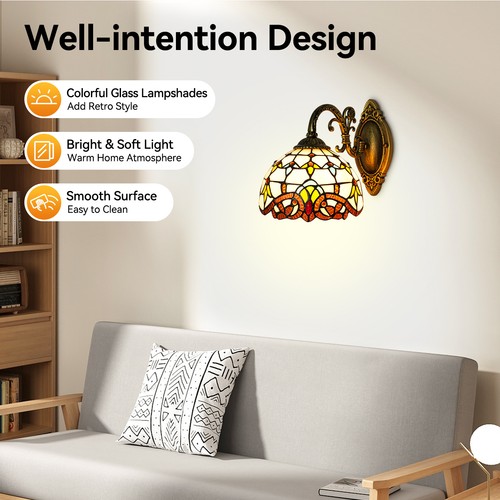 Tiffany style wall - wall, sconce