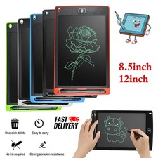 8.5/12'' Electronic LCD Digital Writing Tablet Pad Board Drawing Graphics Kids