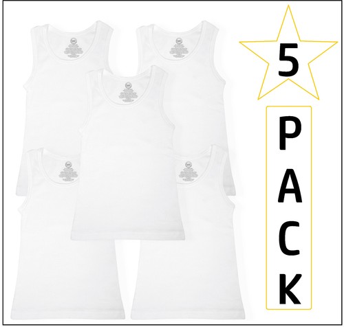 Boys pack vests white 100 - boys,