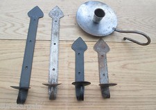 Hand Forged Blacksmith Vintage Wall Candle holder Wall Sconce Gothic Cottage