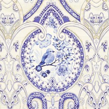 Victorian Songbird Blue Fabric