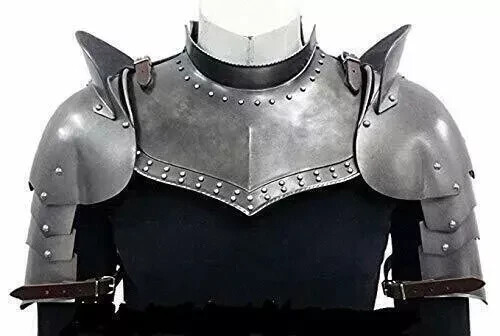 Medieval armor gorget set - set, with