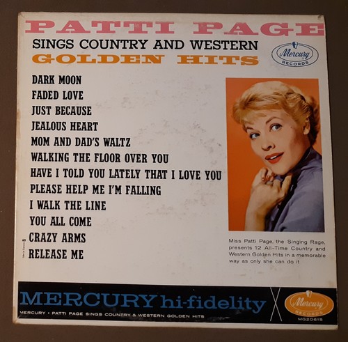 Patti page sings country - page,