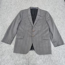 Paul Smith Blazer Mens 42 Light Grey Check Suit Jacket Formal Wedding Races PS