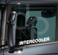 INTERCOOLER X2 TRUCK SIDE WINDOW STICKER GRAPHIC TRUCKING LORRY