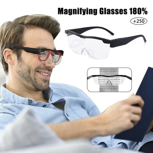 180 magnifier glasses with - 180%,