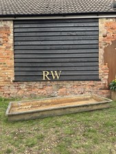 Vintage Long Low Garden Galvanised Trough Planter Raised Bed Fish Pond Plant E6