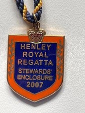2007 HENLEY ROYAL REGATTA STEWARDS’ ENCLOSURE ENAMEL BADGE Number 2966 (Lewis)