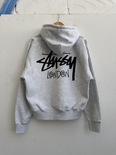 Stussy london hoodie ash - stussy, in