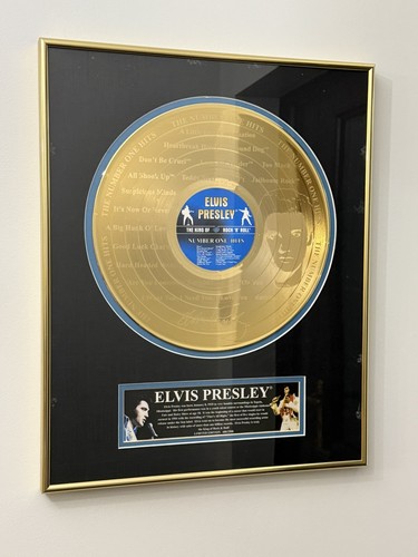 Elvis presley framed number - framed,