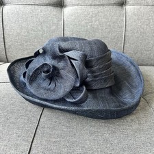 BHS VINTAGE NAVY BLUE SPECIAL OCCASION HAT SMALL IDEAL WEDDING WAKE