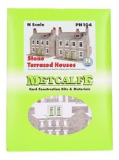 PN104 Metcalfe N Gauge Stone Built Terraced House Card Kit (Pre-Owned)