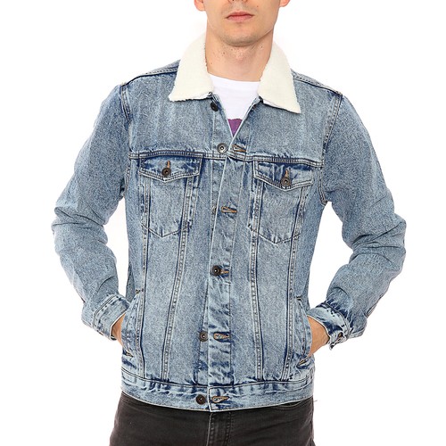 Mens denim jacket with - mens,