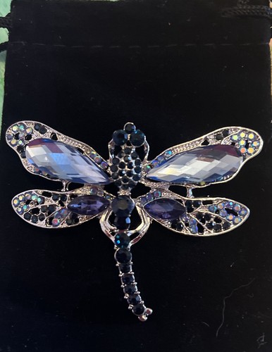 Blue crystal vintage style - crystal,