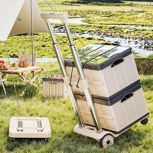 Collapsible wheels trolley - collapsible,