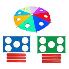 Parachute Toy Social Activity Skills Throwing Training Equipment for Beach