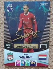 Virgil Van Dijk Signature Limited Edition 2024 Panini Adrenalyn XL Liverpool