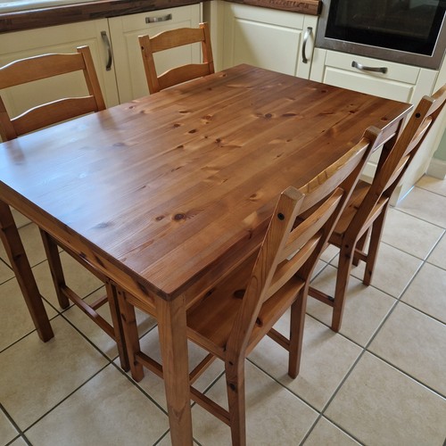Ikea table and - ikea, chairs