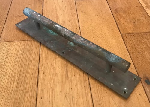 Vintage solid brass - brass, pull