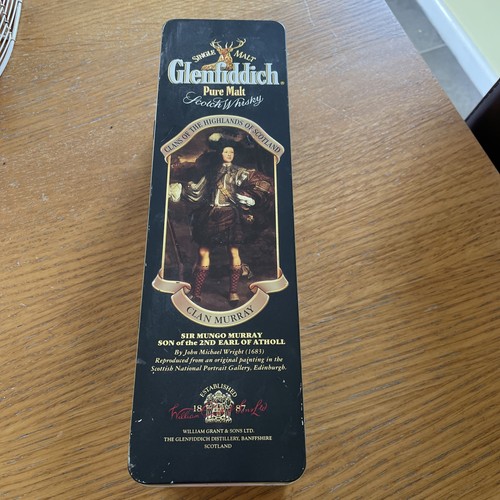 Glenfiddich empty whisky tin - whisky,