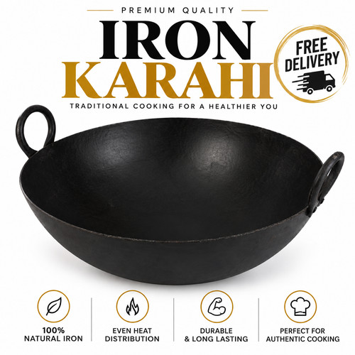 Iron kadhai karai karahi - kadhai, wok