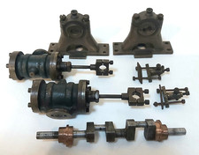Vintage Steam Engine Cylinders, Crankshaft, Bearing Blocks, Parts, etc