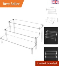 Elegant 3-Tier Clear Acrylic