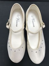 Cream Ivory Canvas Girls