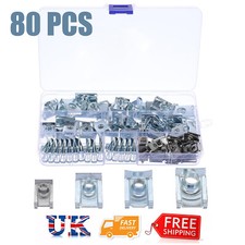 80X U Nut Spring Nuts M4 M5 M6 M8 Clips Fairing Panel Speed Chimney Spire Clamp