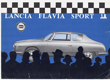Lancia Flavia Sport Zagato 1.8 1963-1966 UK Market Single Sheet Brochure FAIR
