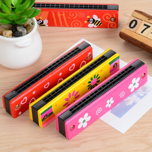 Hole wooden harmonica kids - 16-hole,