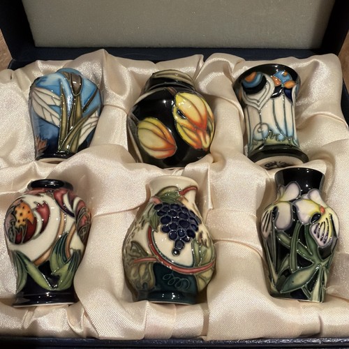 Set six moorcroft - six, miniature