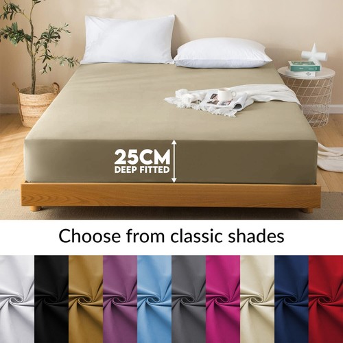 Extra deep 25cm fitted sheet - 25cm,