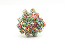 20x Mulberry paper Small Mini  Roses Flowers 1cm  Card making