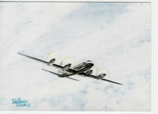 RAF LYNEHAM & BRIZE NORTON - BRISTOL BRITANNIA CMK1 ART COLOUR  POSTCARD 