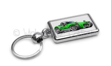 RetroArtz Cartoon Car Art Caterham Westfield Super 7 (11 Colours) Metal Key Ring