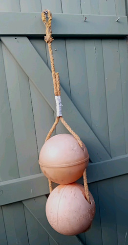 Vintage trawl buoys and - , hand