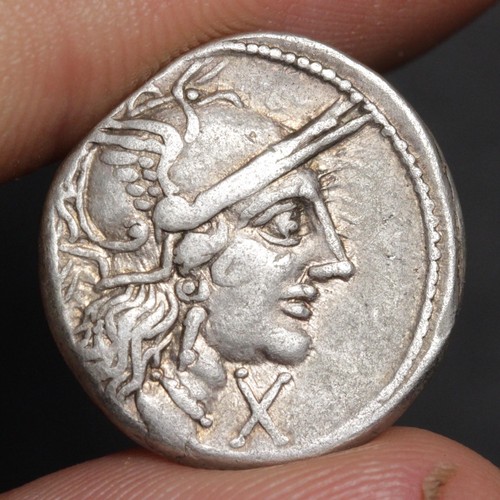 Roma head denarius 122bc - roma,