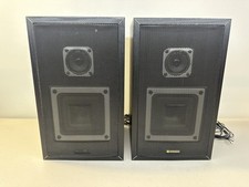 Pair Of Hitachi SS-10x 8 Ohms Retro Vintage Wired Hi-Fi Speakers