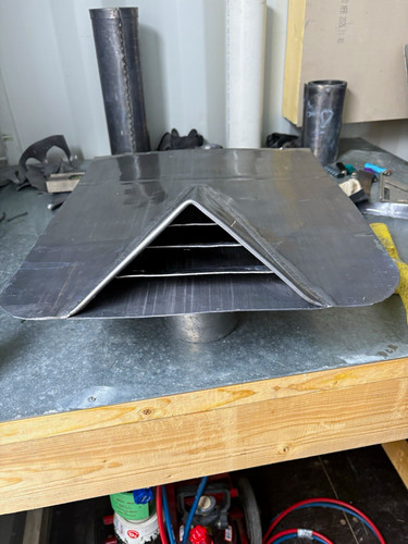 Triangle lead slate vents - lead,