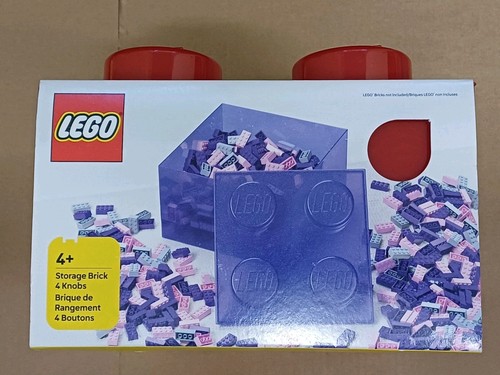 Lego storage brick - storage, red