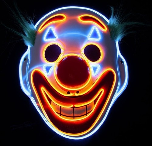Grinning led clown halloween - grinning,