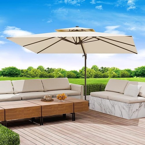 X12 patio umbrella beige - patio,