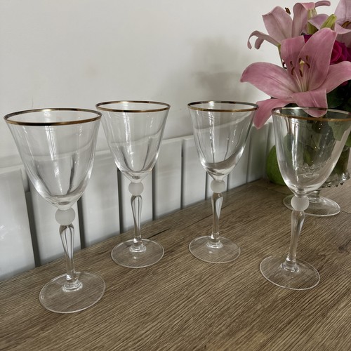 Elegant gold rimmed wine - elegant,