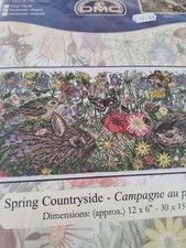 A Absolutely Adorable Dmc Cross Stitch Kit Called Spring Countryside