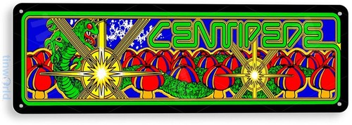 Tin sign centipede arcade - sign,
