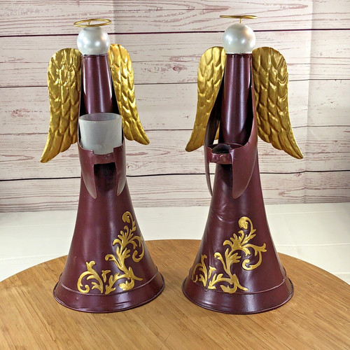 Angel candle holder set - angel,