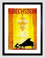 MUSIC CONCERT AD BECHSTEIN PIANO PIANIST OPERA HOUSE FRAMED ART PRINT B12X11438