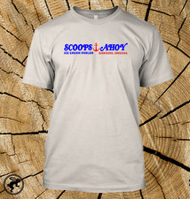 SCOOPS AHOY Ice Cream Parlour Stranger Things T Shirt TV Show Tee