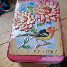 PiP Studio Storage Tin Pink & Red Floral